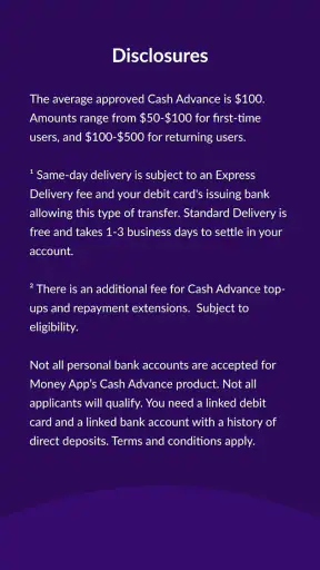 Money App - Cash Advance screenshot 7