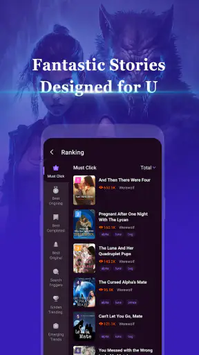 Moonovel-Werewolf Romance screenshot 2