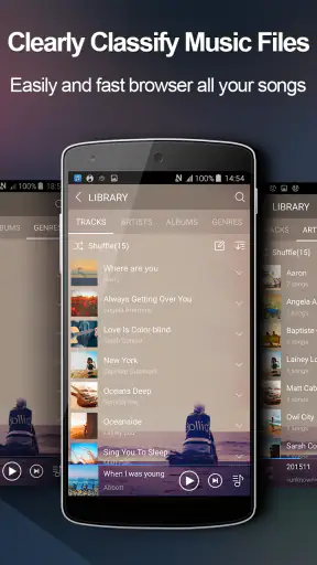 Music player screenshot