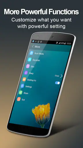 Music player screenshot