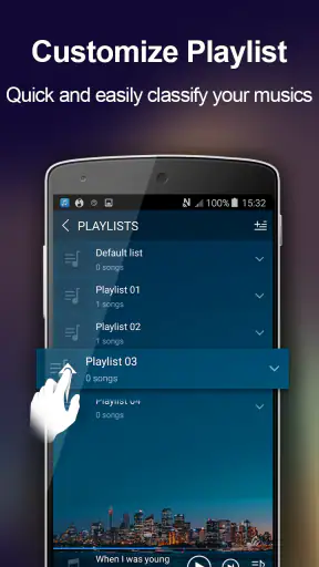 Music player screenshot
