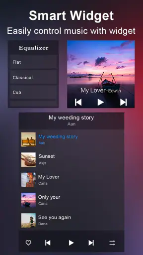 Music player screenshot