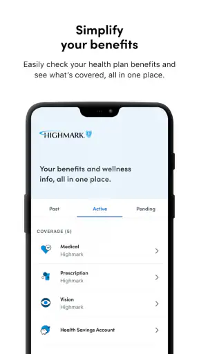 My Highmark screenshot 2