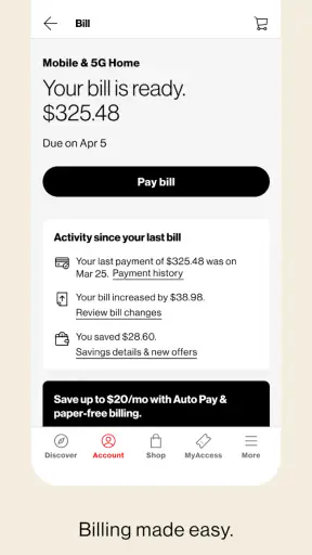 My Verizon screenshot 5