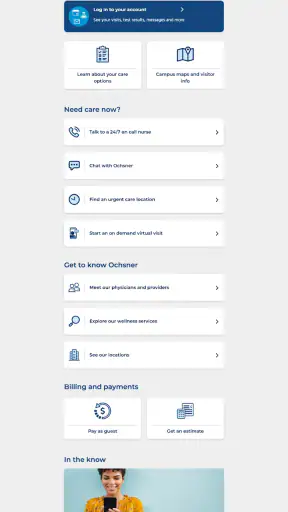 MyOchsner screenshot 5