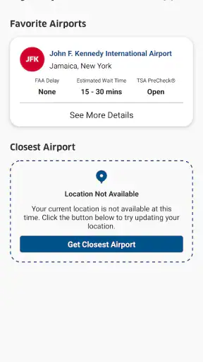 MyTSA screenshot 2