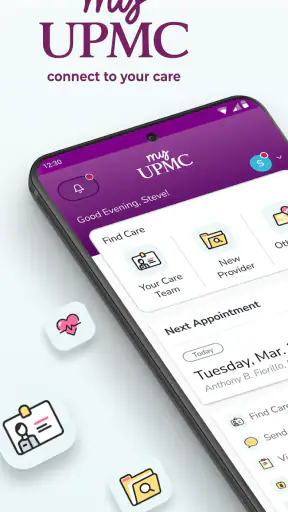 MyUPMC screenshot 1
