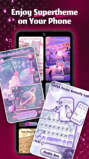 Neon Love Theme screenshot