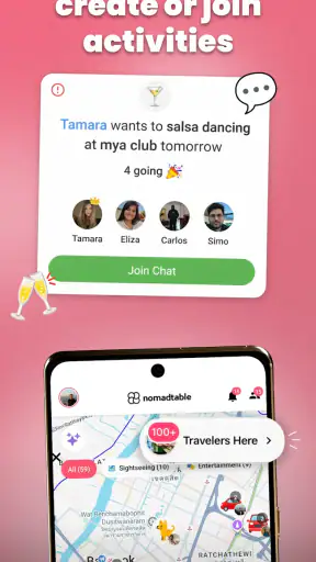 nomadtable: travel friends screenshot 2