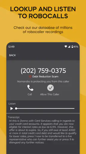 Nomorobo Basic Robocall Block screenshot 5