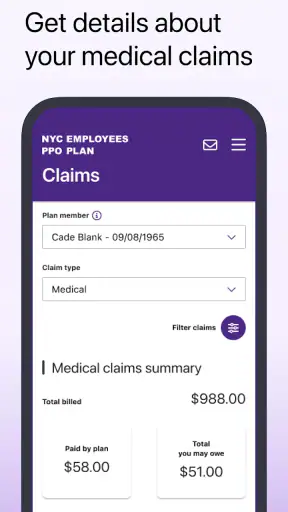 NYC Employees PPO Plan screenshot 4