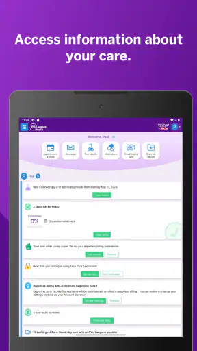 NYU Langone Health screenshot 9