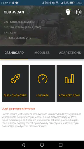 OBD JScan screenshot 1