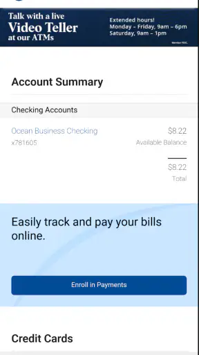 Ocean Bank Mobile Banking screenshot 3