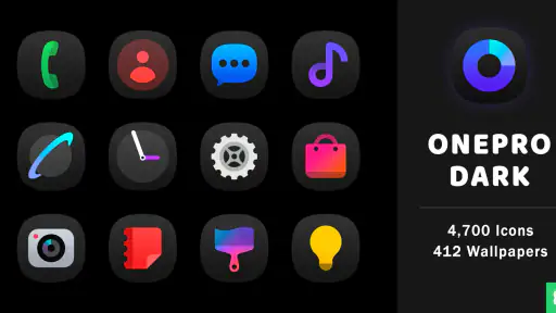 OnePro (Dark) - Icon Pack screenshot 6
