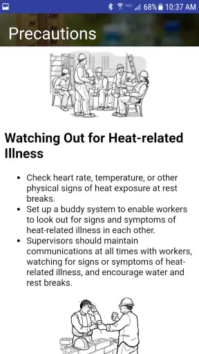 OSHA NIOSH Heat Safety Tool screenshot 3