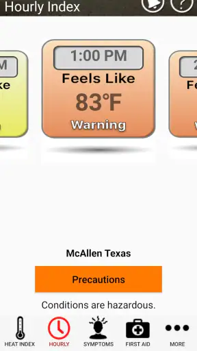 OSHA NIOSH Heat Safety Tool screenshot 8