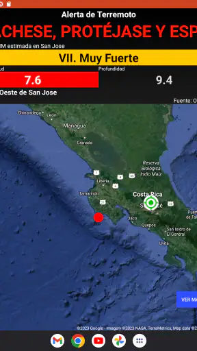 OVSICORI-UNA Alerta Terremotos screenshot 6