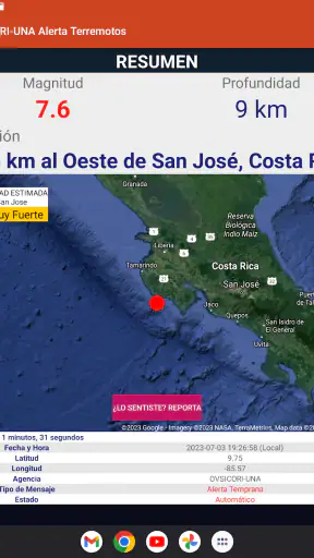 OVSICORI-UNA Alerta Terremotos screenshot 9