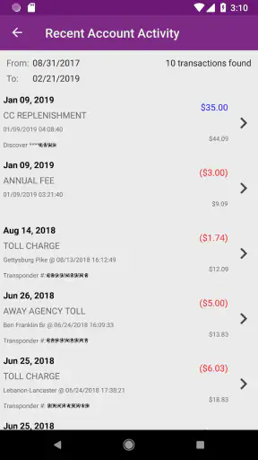 PA Toll Pay screenshot 6