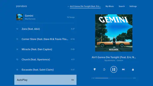 Pandora Music for TV screenshot 10