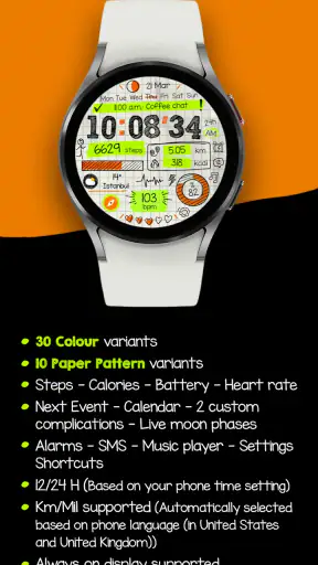 Paper of Time - Watch Face screenshot 4