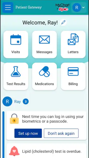 Patient Gateway screenshot 2