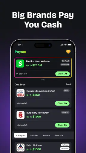 Payme: Class Action Payout screenshot 4
