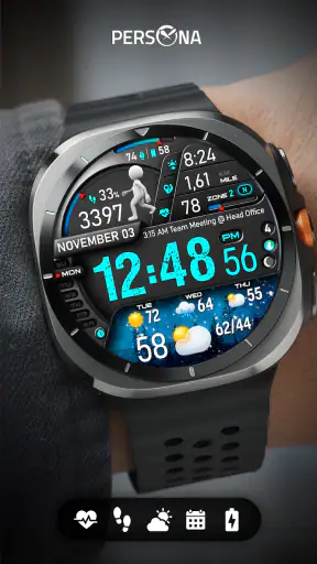 PER23 Digital Watch Face screenshot 8