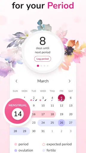 Period Tracker and Calendar screenshot 2