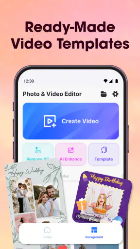 Photo Editor Video Maker Music screenshot 12
