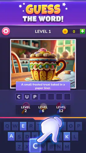 PixelPhrase ™ Pics & Word Game screenshot 1