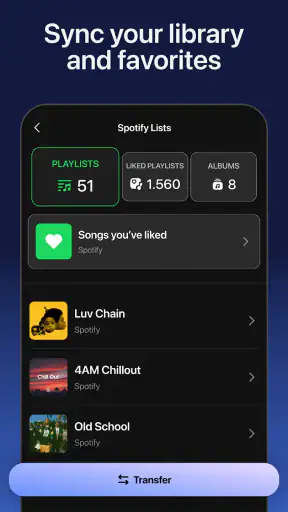 Playlist Transfer for My Music screenshot 3