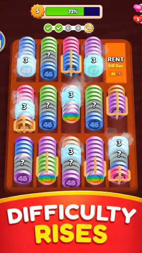 Pocket Sort: Coin Merge Puzzle screenshot 12