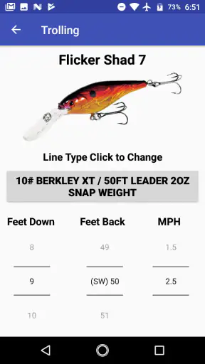 Precision Trolling Data screenshot 3