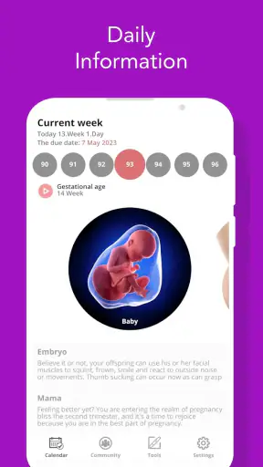 Pregnancy Tracker and Baby App screenshot 2