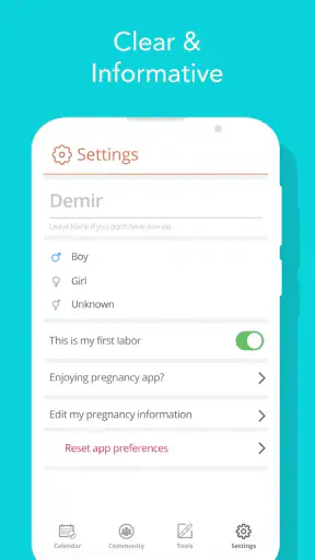 Pregnancy Tracker and Baby App screenshot 8