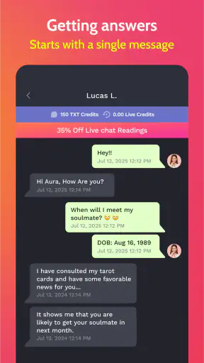 Psychic Reading Txt: Live Chat screenshot 4
