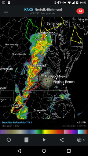 RadarScope screenshot 2
