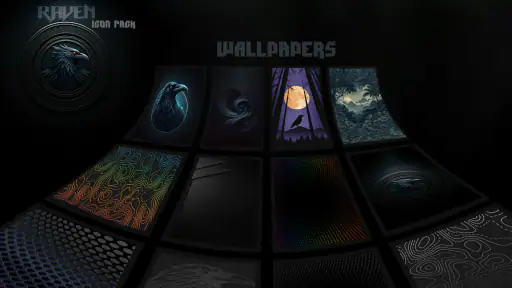 Raven Dark Icon Pack screenshot 10