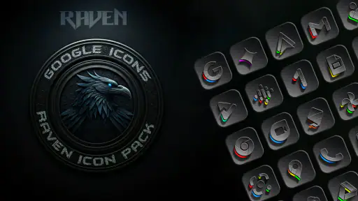 Raven Dark Icon Pack screenshot 7