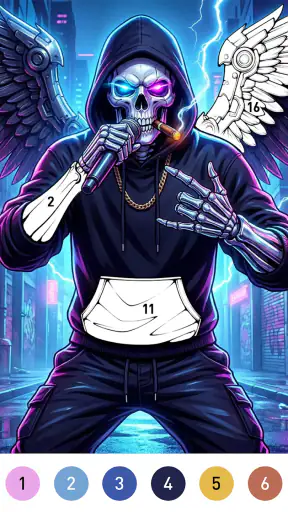 Rebel Color Paint By Number screenshot 4