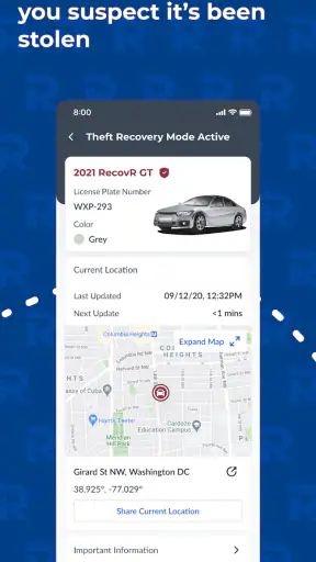 RecovR: Vehicle Theft Recovery screenshot 2