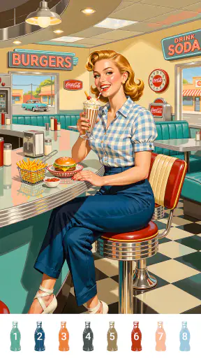 Retro Vibes Paint by Number screenshot 10
