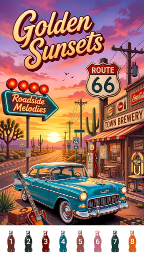 Retro Vibes Paint by Number screenshot 3