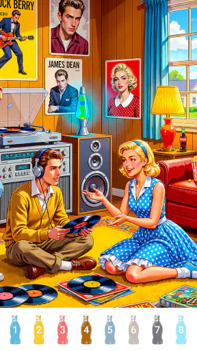 Retro Vibes Paint by Number screenshot 4