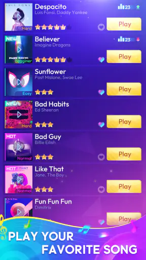 Rhythm Tiles : Piano Game screenshot 1