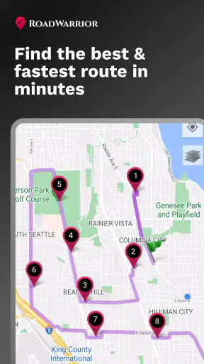 RoadWarrior Route Planner screenshot