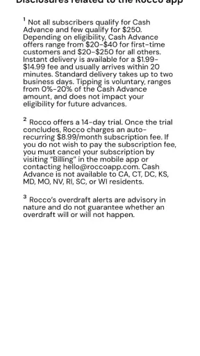 Rocco - Fast Cash Advance screenshot 8