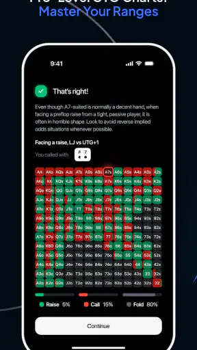 Runout Poker Trainer GTO Coach screenshot 6
